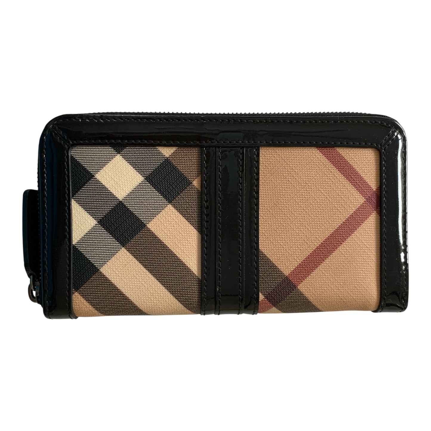 Burberry nova check zip around long wallet Authentic with COA