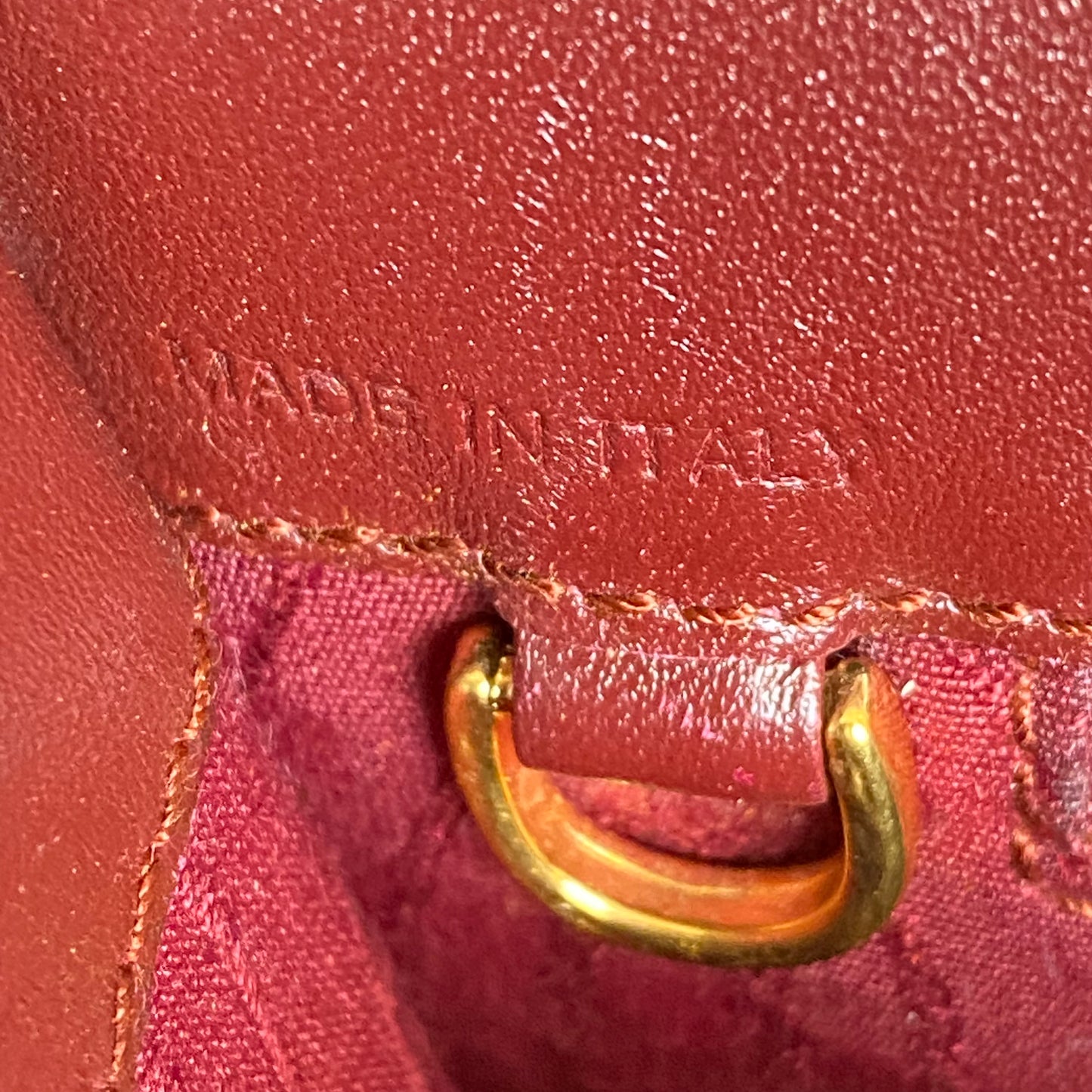 Cartier  burgundy leather Clutch bag Authentic with COA