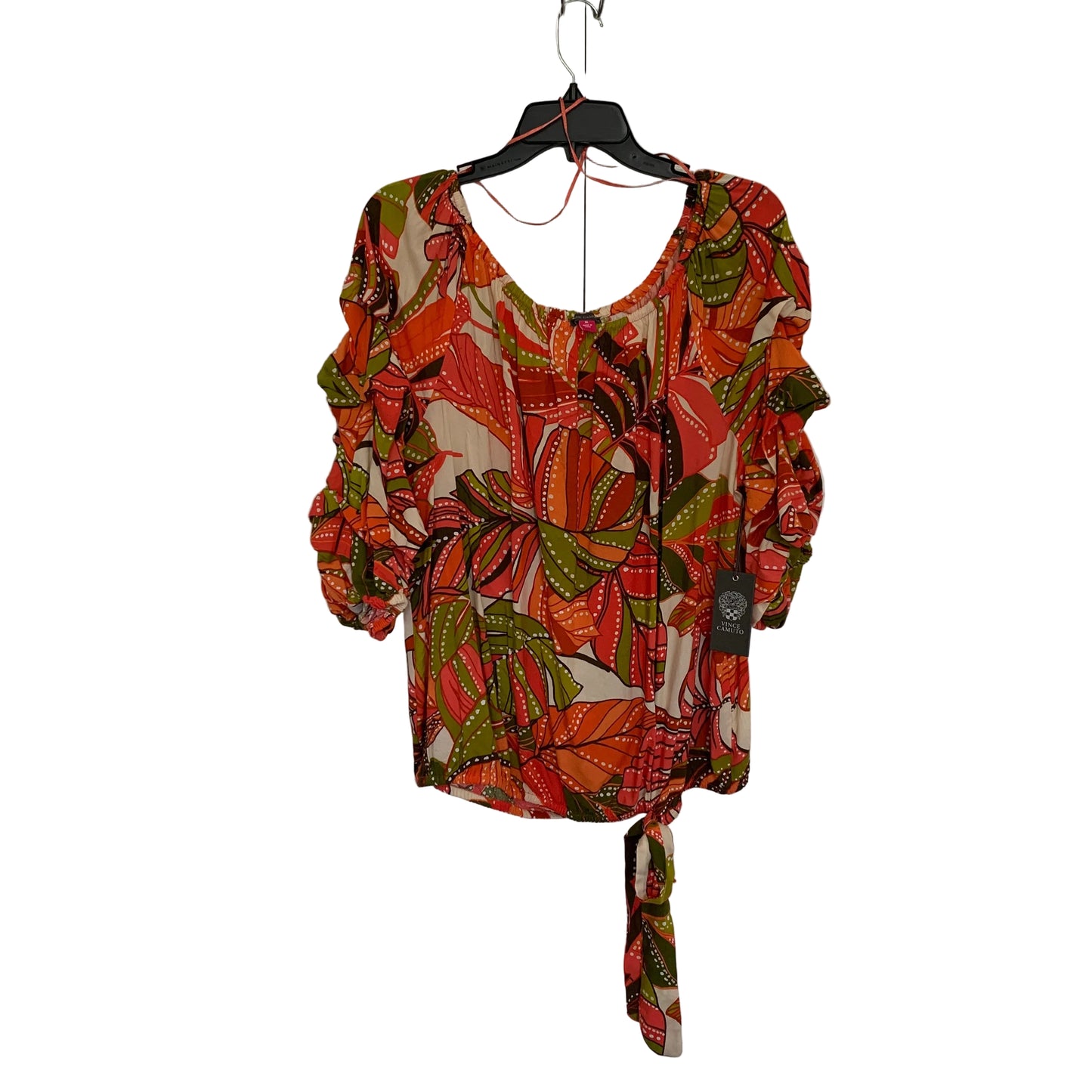 Vince Camuto womens NWT leaf print blouse size X-Large size