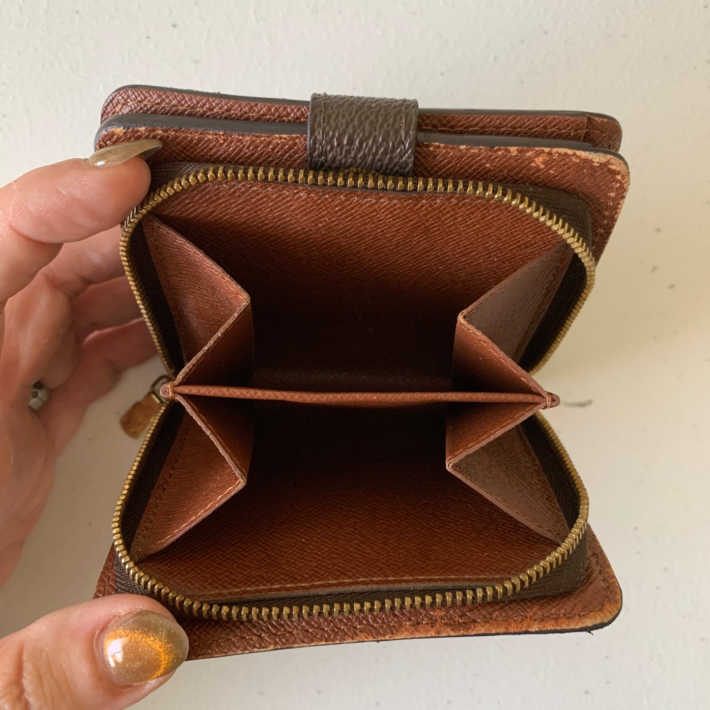Louis Vuitton monogram compact Wallet CA1021 authentic with COA