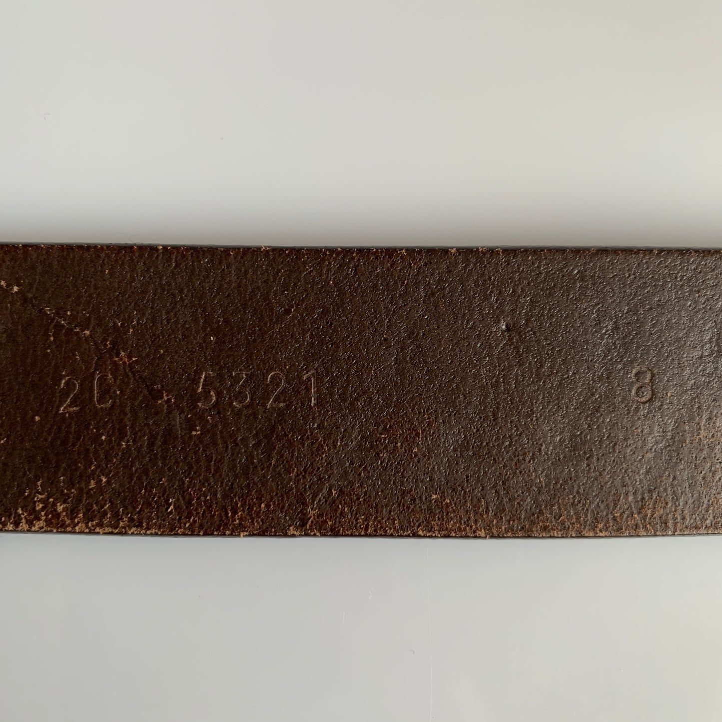 Prada brown leather Belt unisex authentic with COA size 95 cm 38”