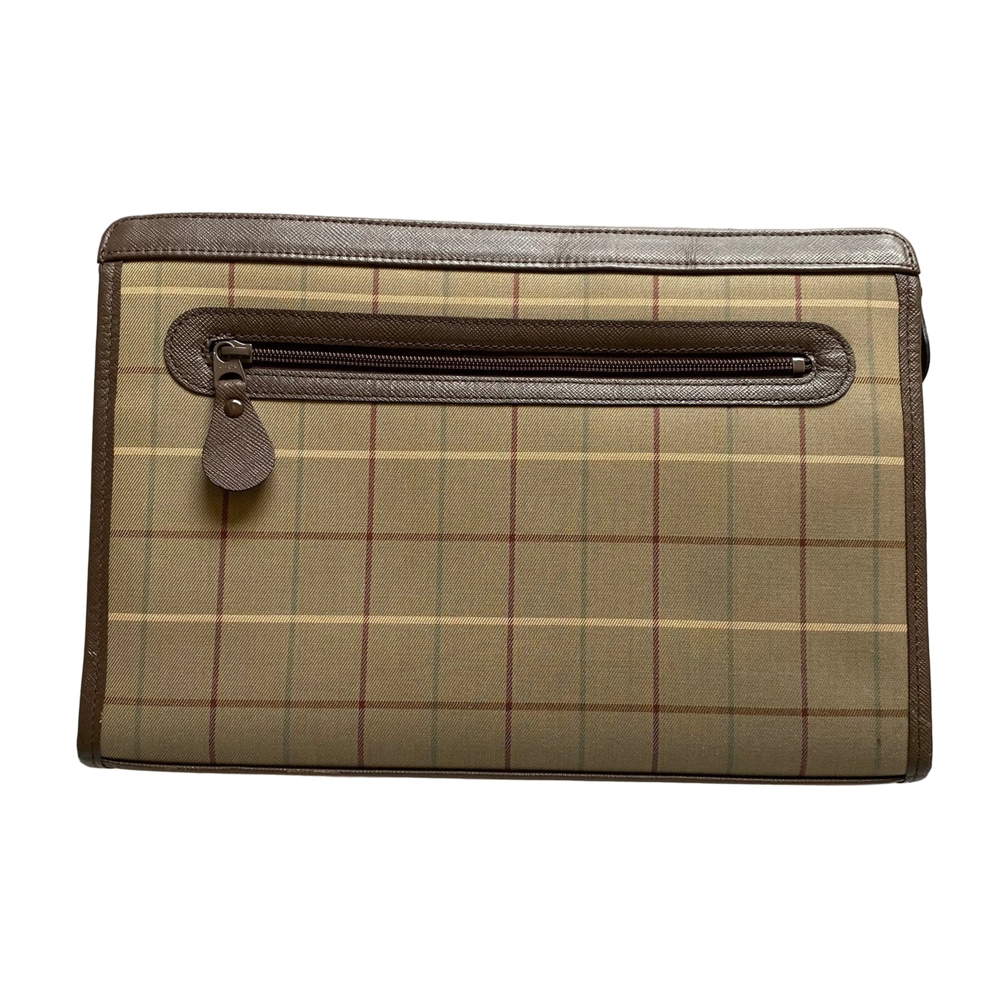 Burberry vintage check clutch bag Authentic with COA