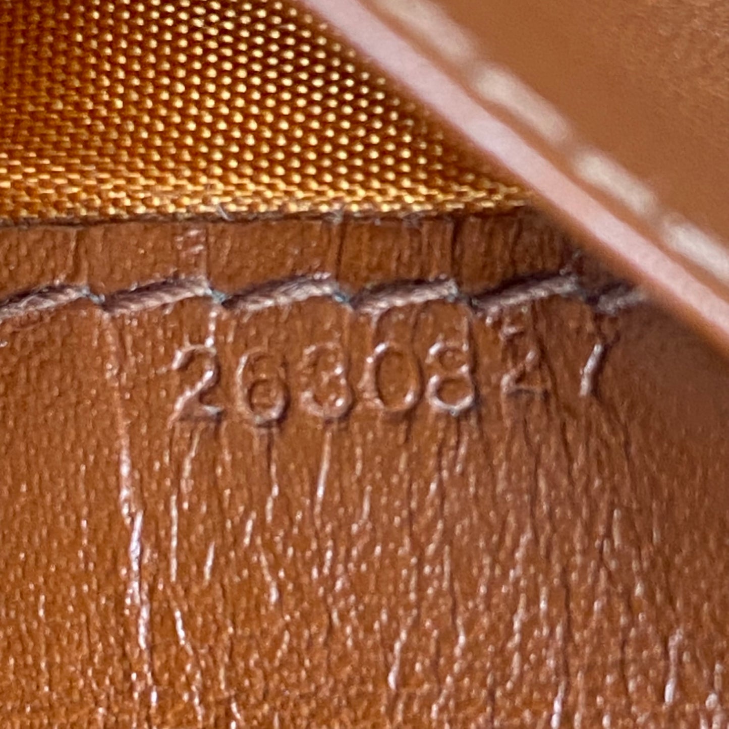 MCM visetos cognac wallet authentic with coa