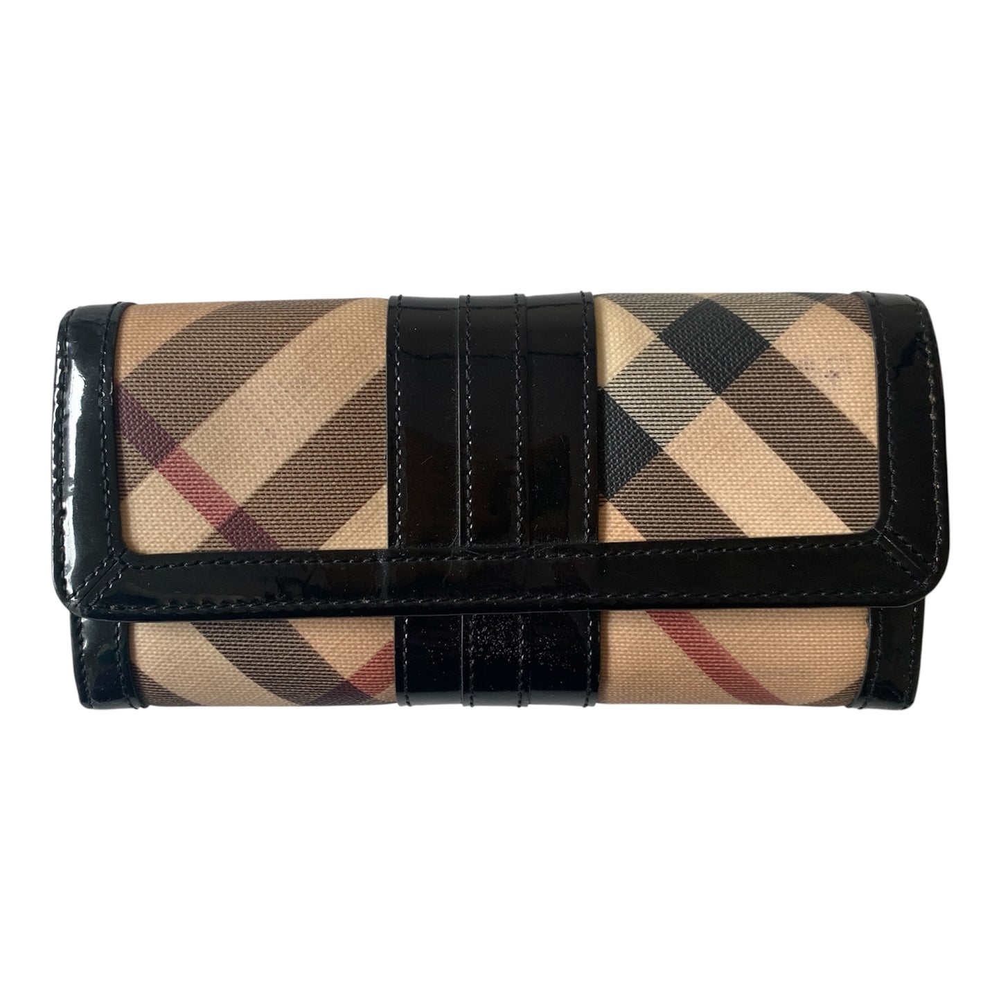 Burberry nuova check long wallet Authentic with COA