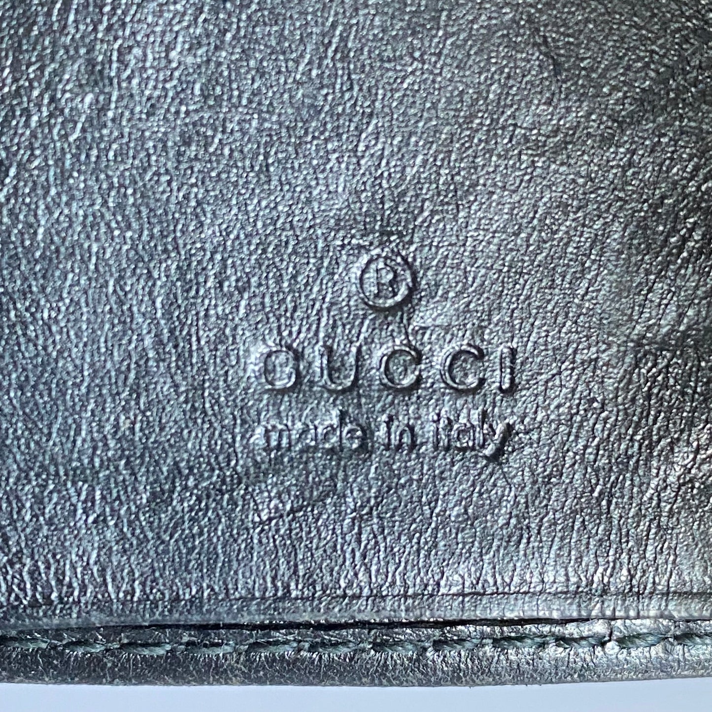 Gucci monogram black key holder Authentic with COA