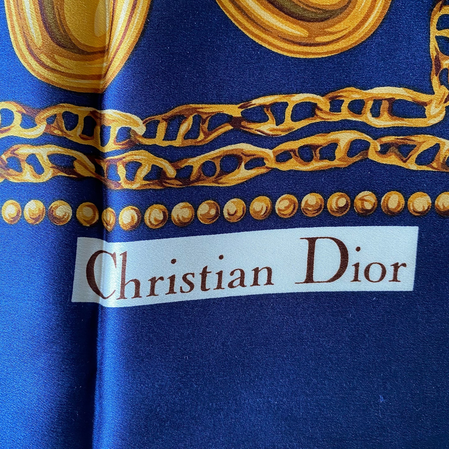 Dior large square silk Scarf Authentic with coa 33.5 inch