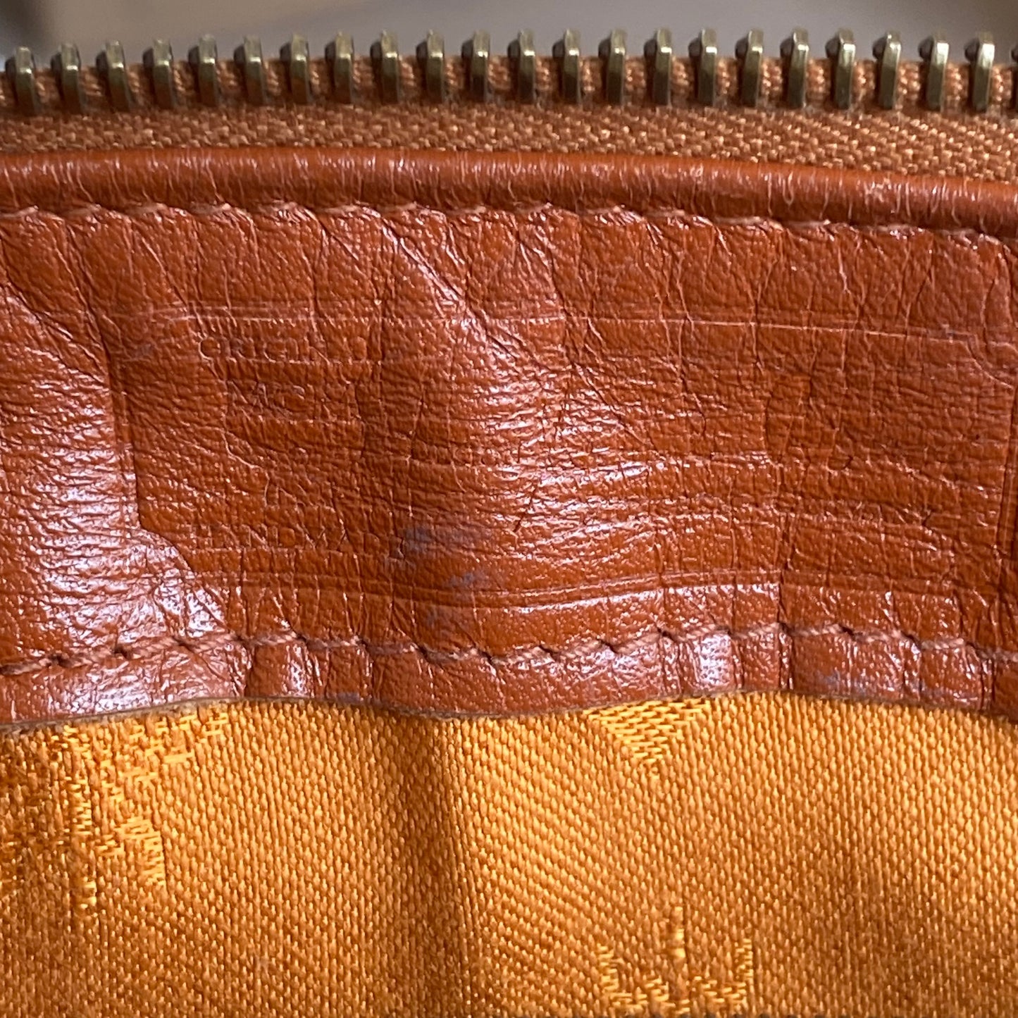 MCM cognac Boston bag authentic with