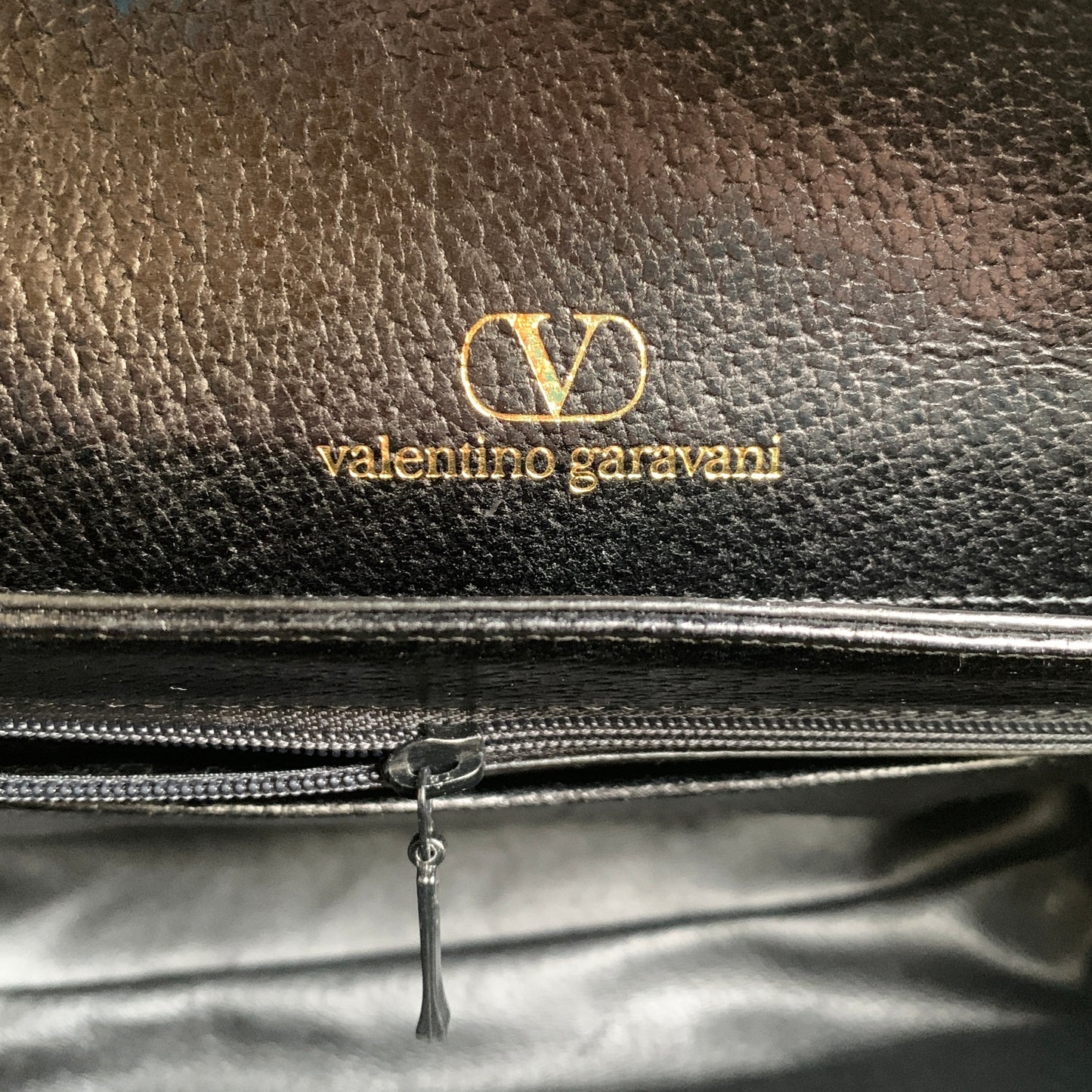 Valentino black leather shoulder bag Authentic with COA