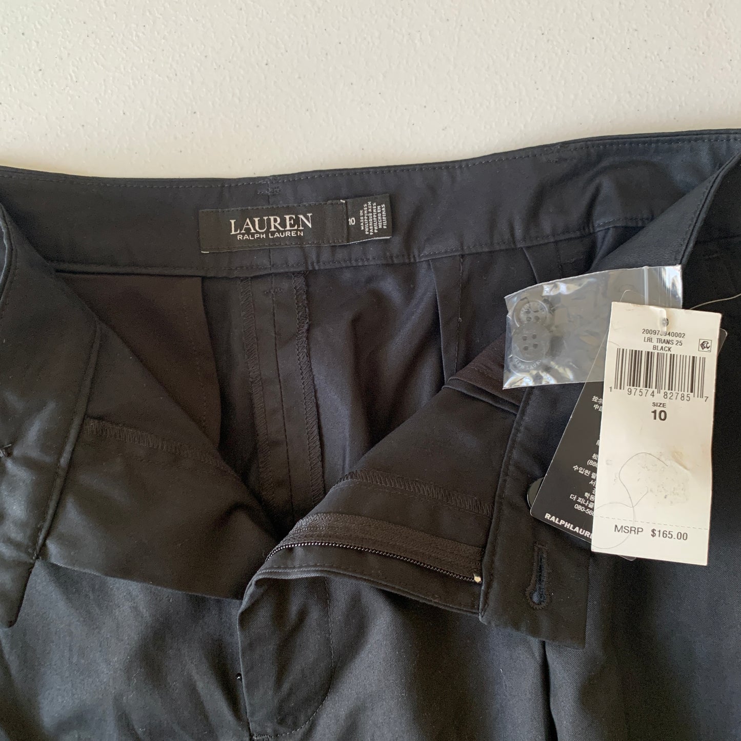 Lauren Ralph Lauren women’s NWT black wide leg dress pants size 10