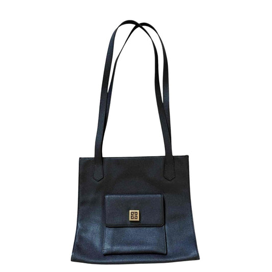Givenchy 4 G logo black leather shoulder bag authentic with COA