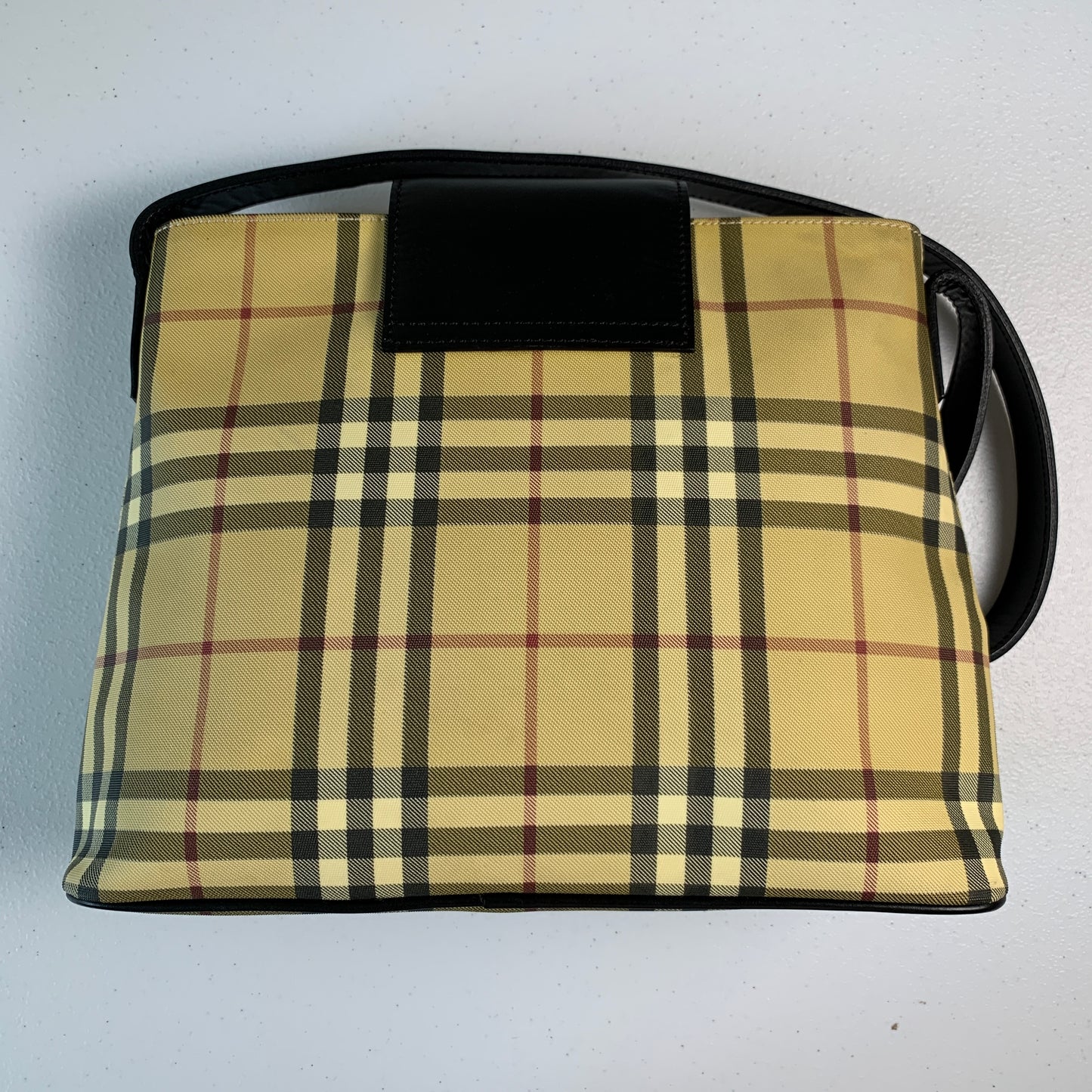 Burberry classic check shoulder bag Purse Authentic with COA
