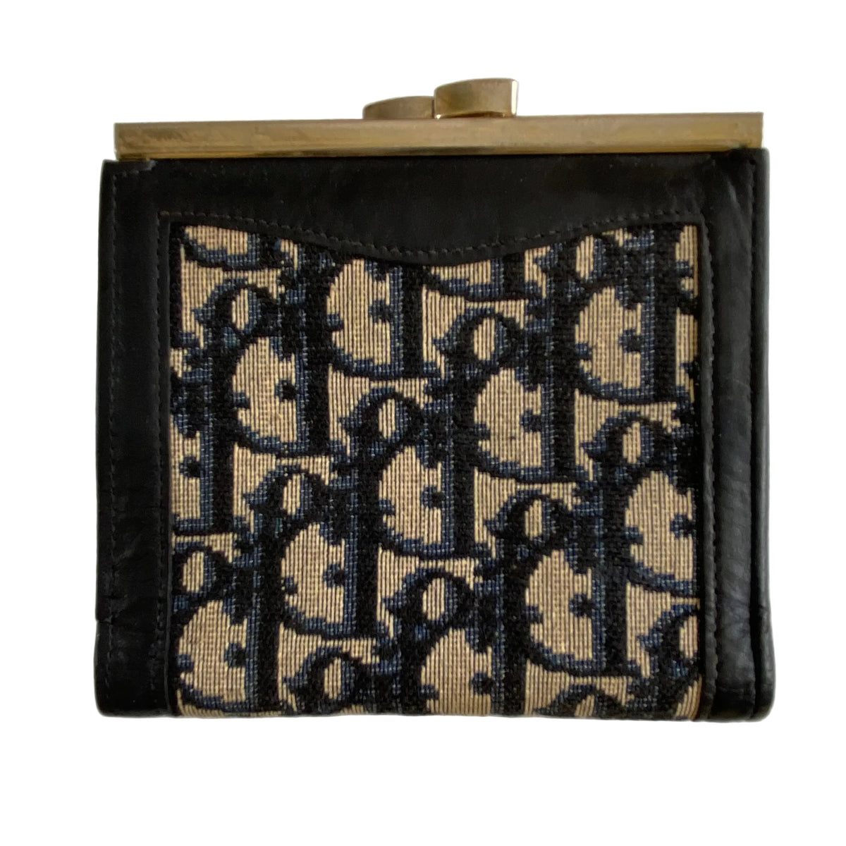 Dior wallet vintage oblique logo wallet Authentic with COA 4.8x4.5