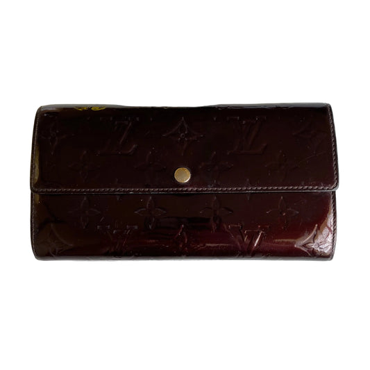 Louis Vuitton long vernis wallet th2069 authentic with coa