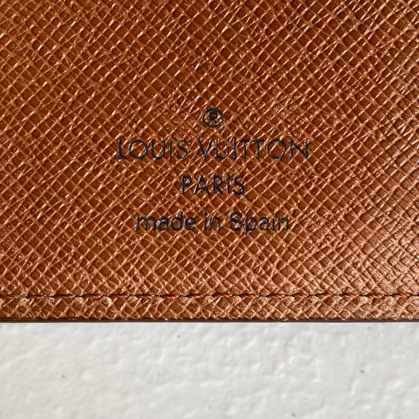 Louis Vuitton brown Epi leather agenda PM CA0967 authentic with COA