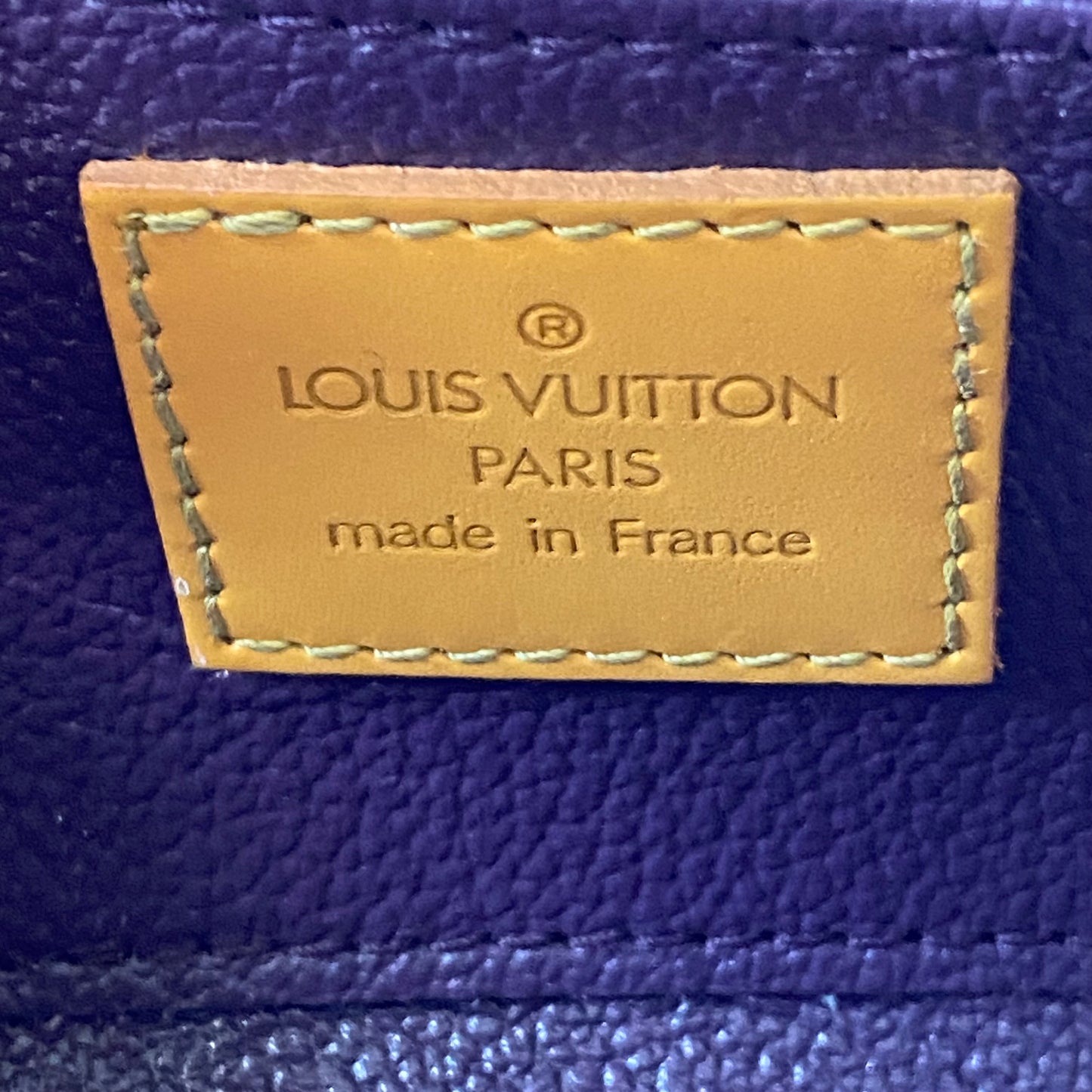 Louis Vuitton yellow epi leather cosmetic pouch SP0011 authentic with coa