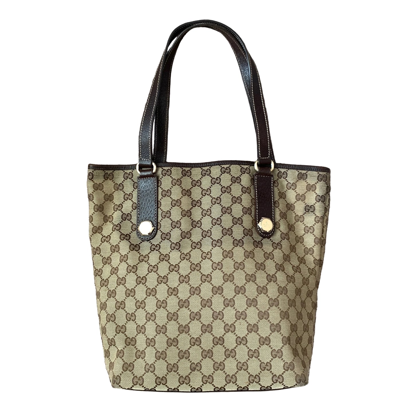 Gucci GG monogram tote shoulder shopping bag Authentic with COA
