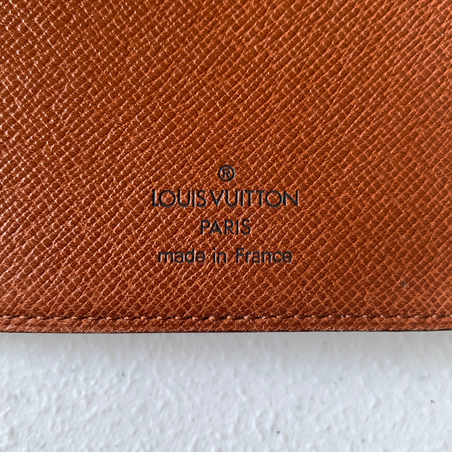 Louis Vuitton monogram unisex passport card holder wallet MI0964 Authentic with COA
