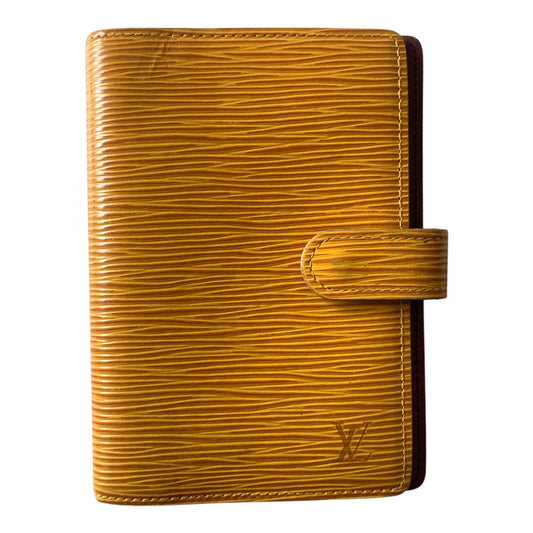 Louis Vuitton CA0926 yellow Epi leather agenda PM Authentic with COA