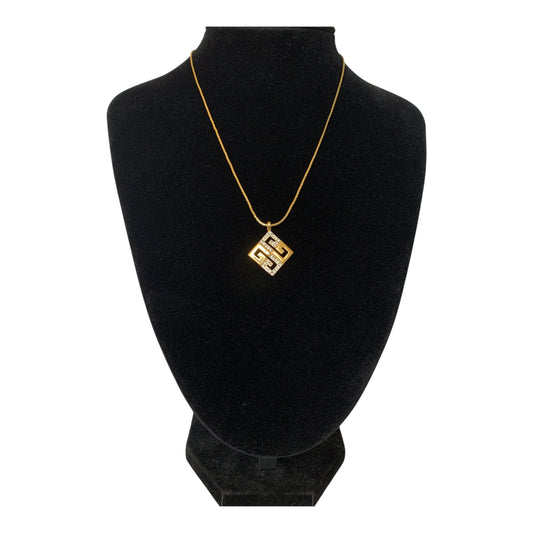 Givenchy 4G logo gold plated necklace Authentic with COA