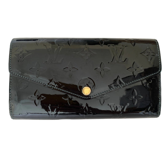 Louis Vuitton sarah vernis long wallet TN1115 Authentic with COA