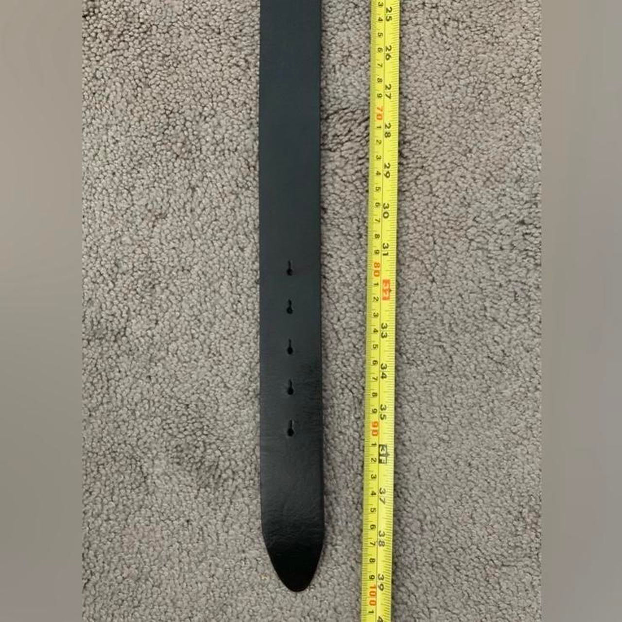 Authentic Dolce & Gabbana unisex black leather belt size 90 cm/36” with dust bag