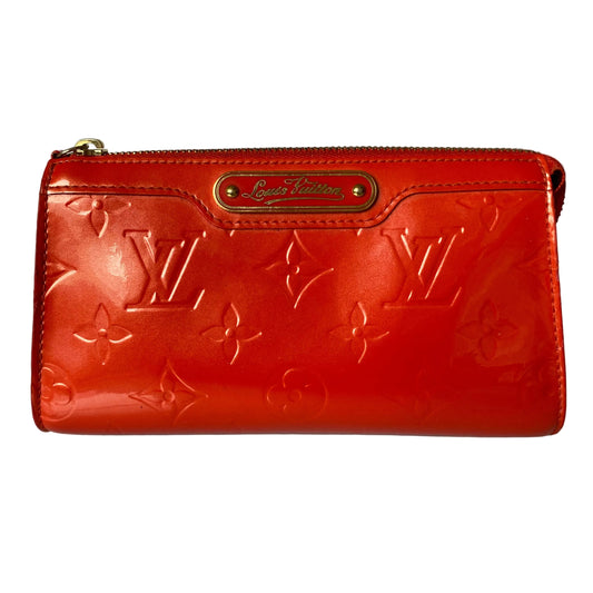Louis Vuitton orange monogram vernis pouch SN4048 Authentic with COA 6.8x4x2