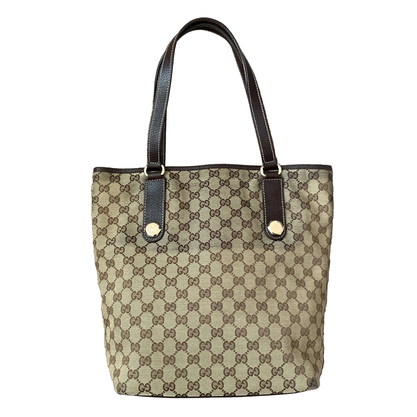 Gucci GG monogram tote shoulder shopping bag Authentic with COA