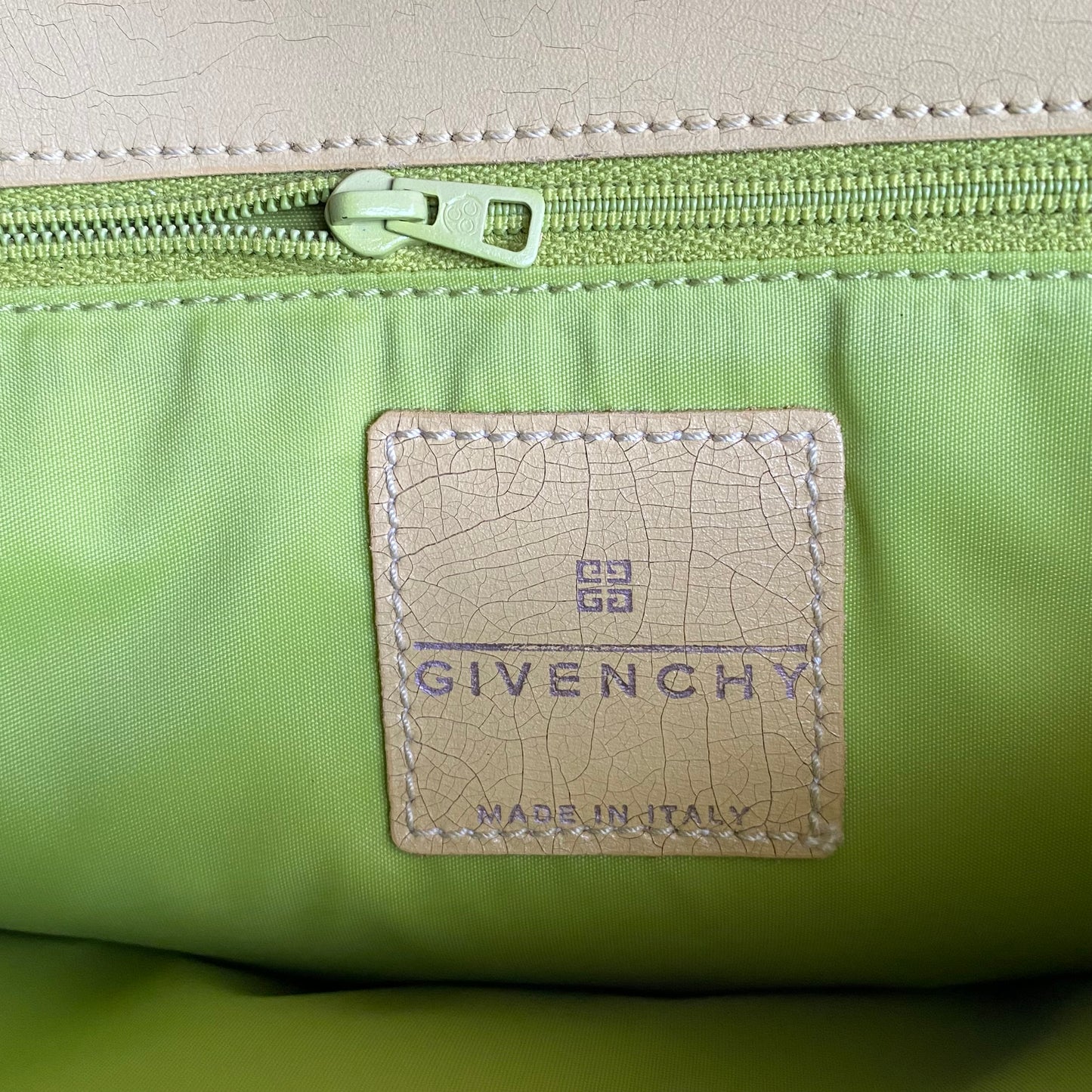 Givenchy yellow leather shoulder bag Authentic with COA 12.5z8.5x2.5