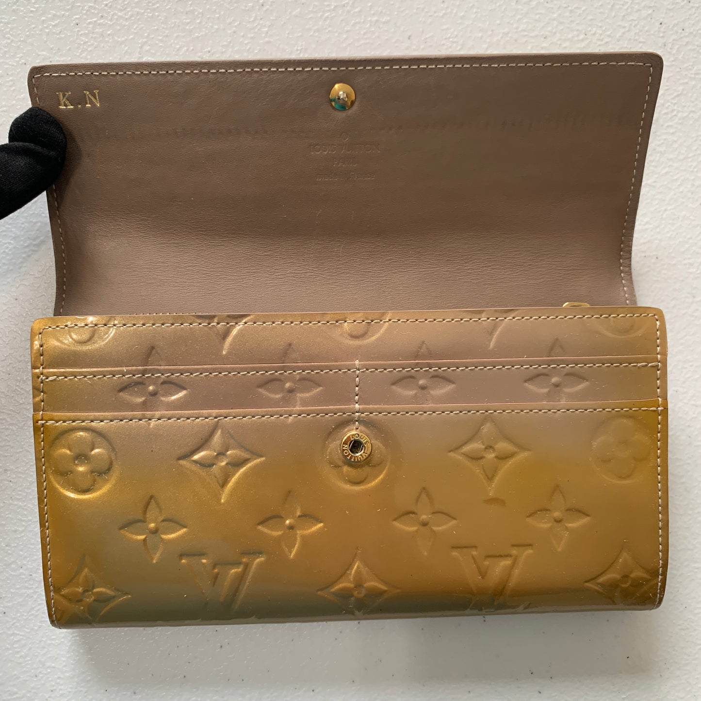 Louis Vuitton monogram vernis long wallet TS2172 Authentic with COA