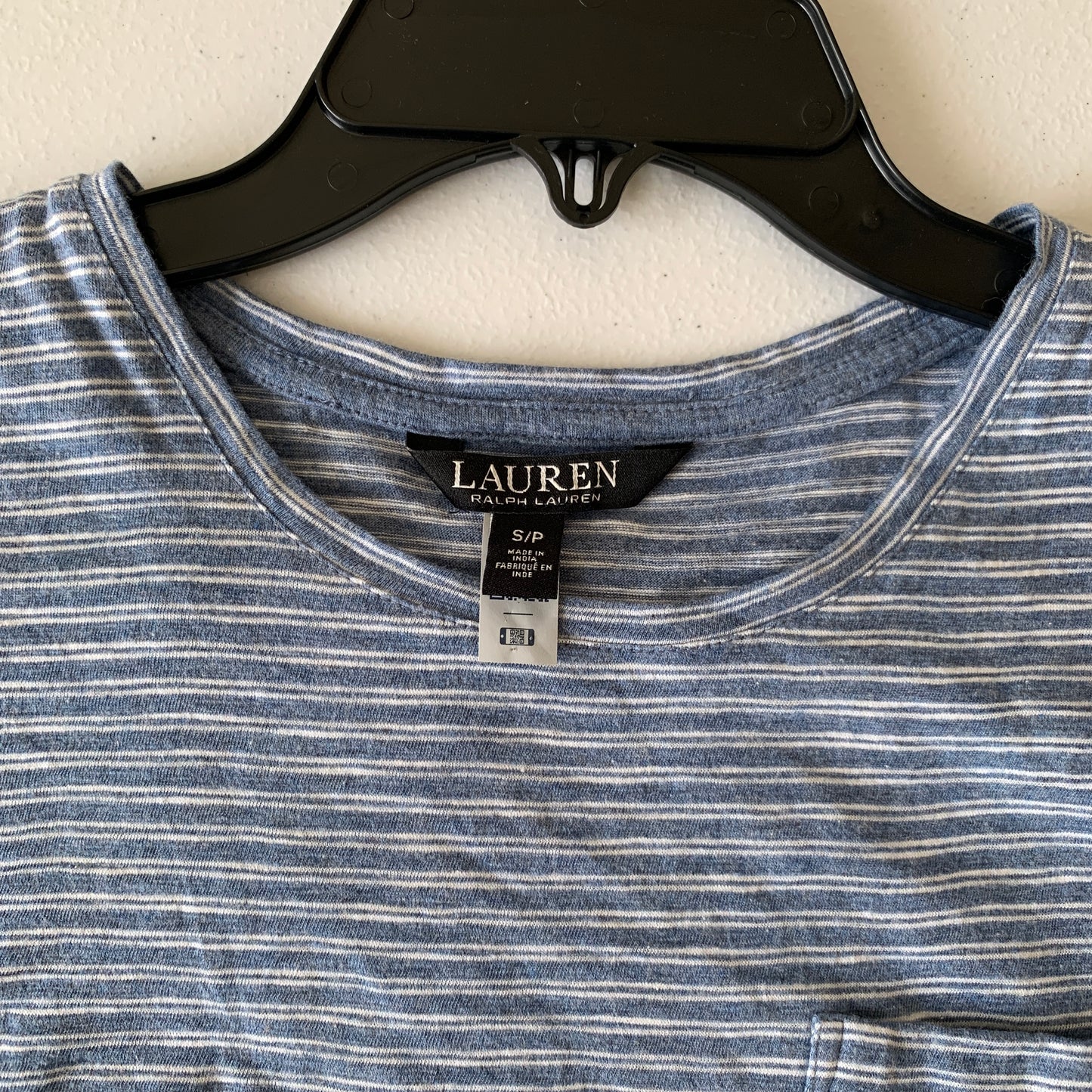 Lauren Ralph Lauren women’s NWOT blue white stripe t shirt size small
