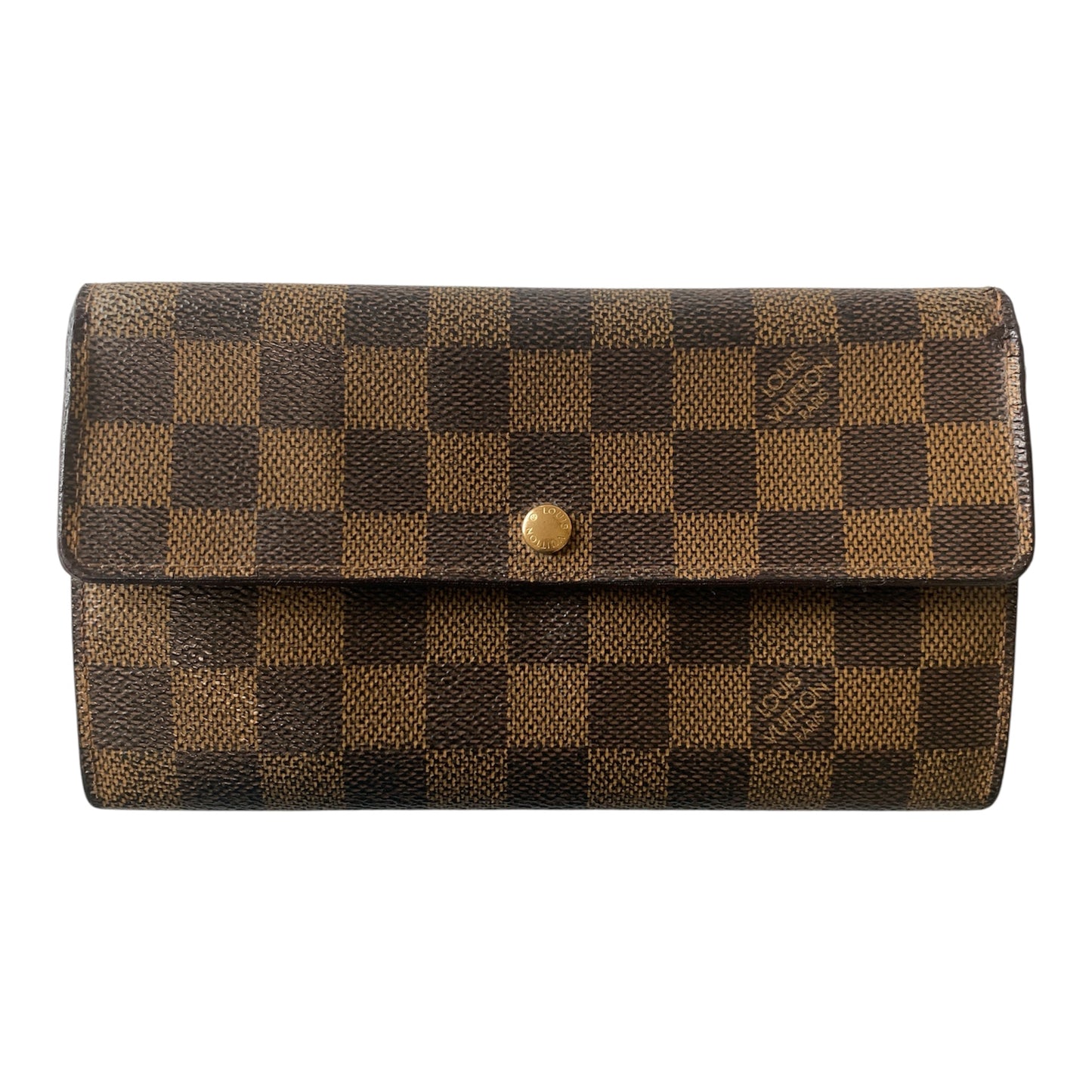 Louis Vuitton damier ebene long wallet CA0032 Authentic with COA