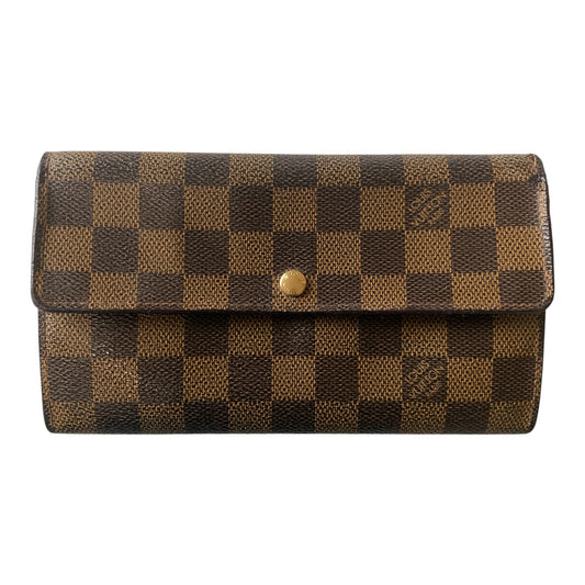 Louis Vuitton damier ebene long wallet CA0032 Authentic with COA