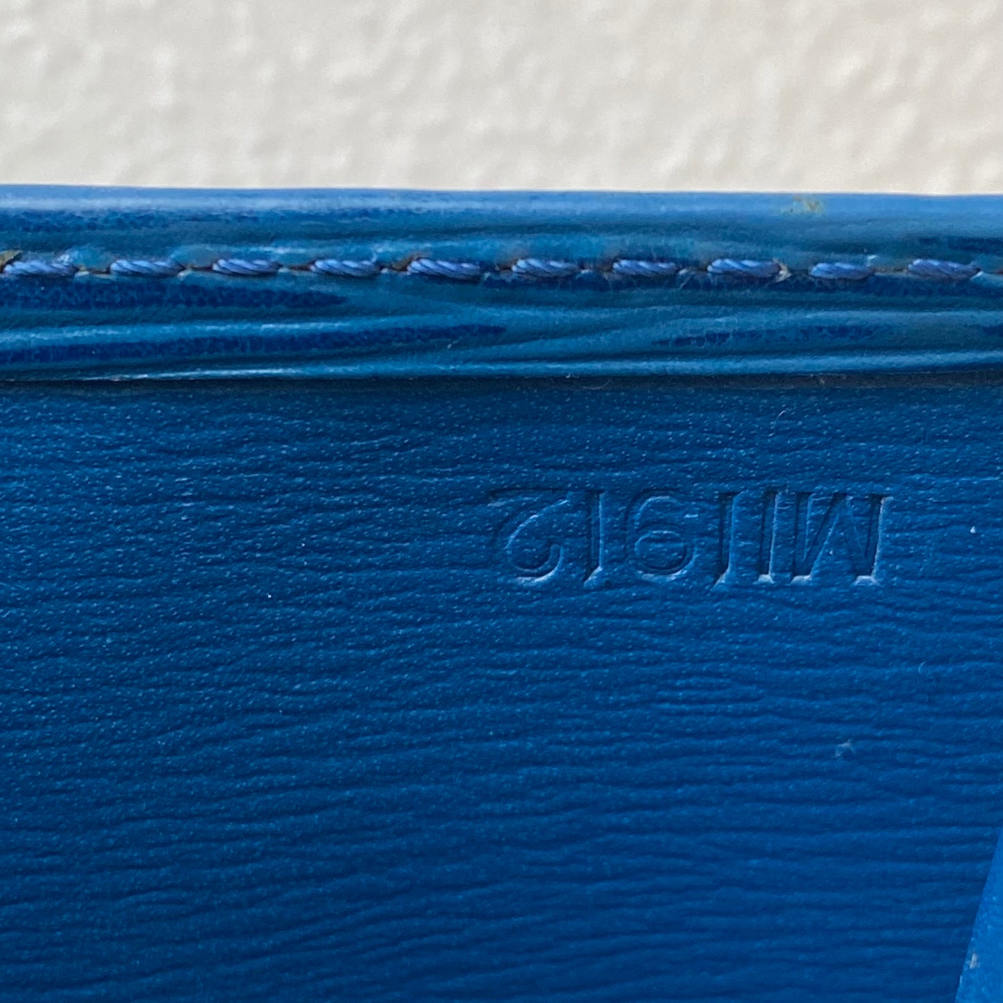 Louis Vuitton blue epi leather long wallet authentic with coa MI1912