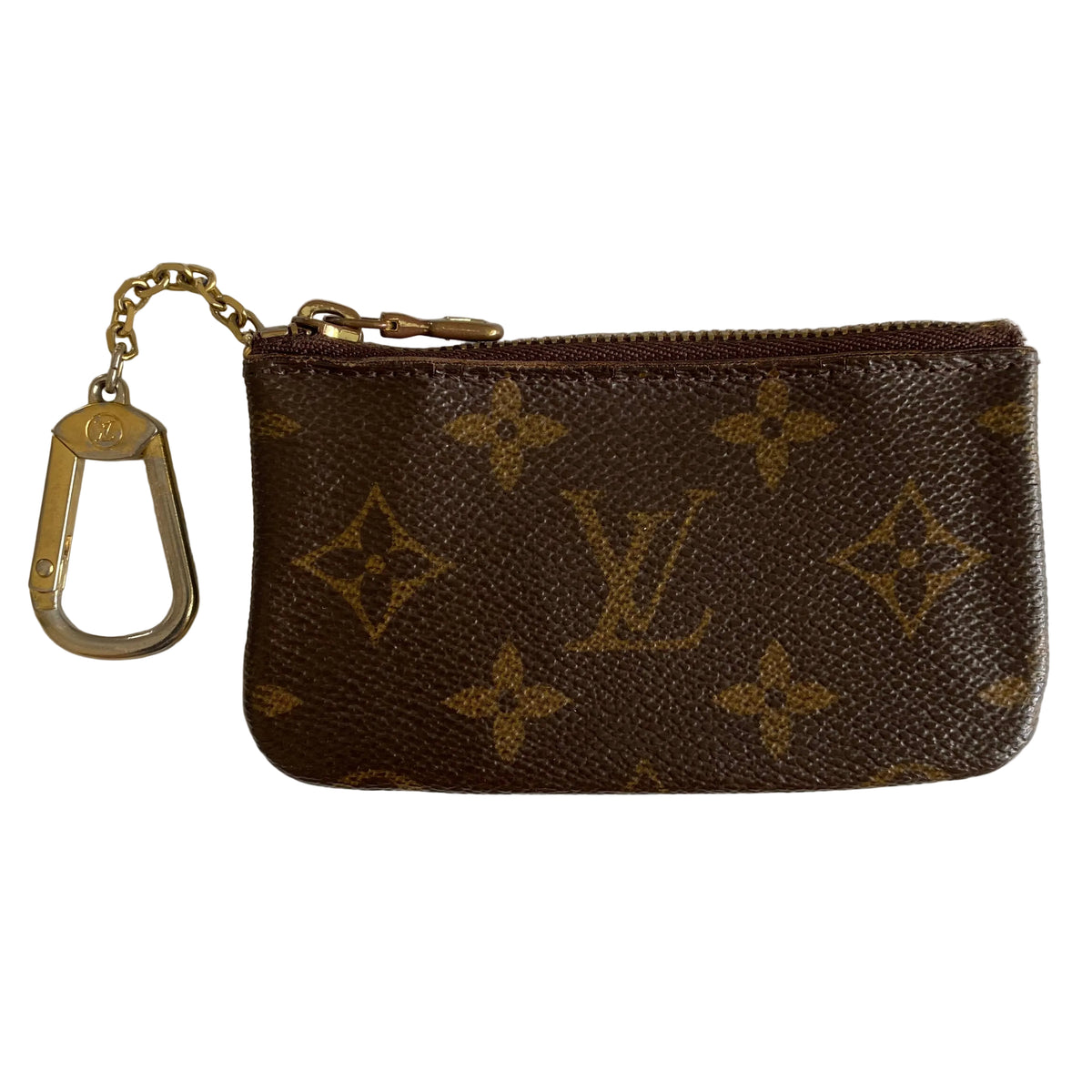 Louis Vuitton monogram coin key pouch Authentic with COA 4.5x2.7