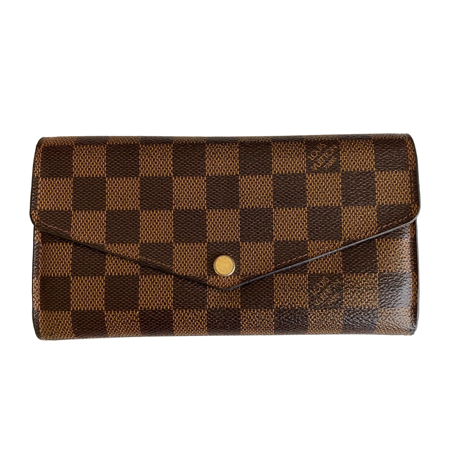 Louis Vuitton damier ebene sarah long ca2186 wallet authentic with coa