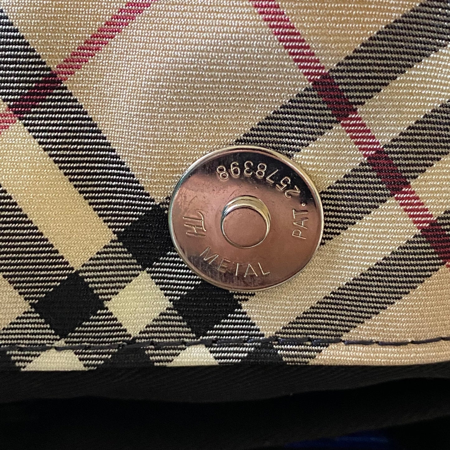 Burberry nova check denim tote bag handbag Authentic with COA