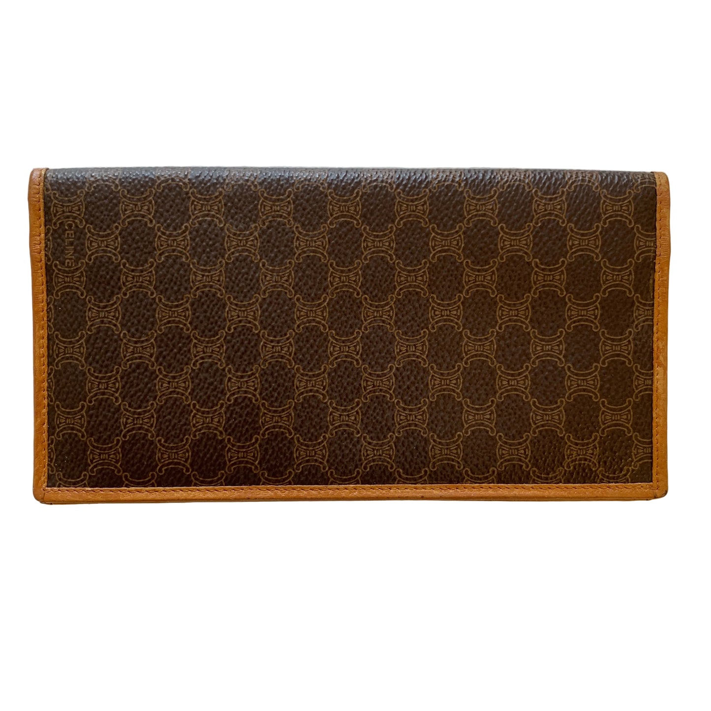 Celine macadam leather long wallet unisex card holder authentic with COA