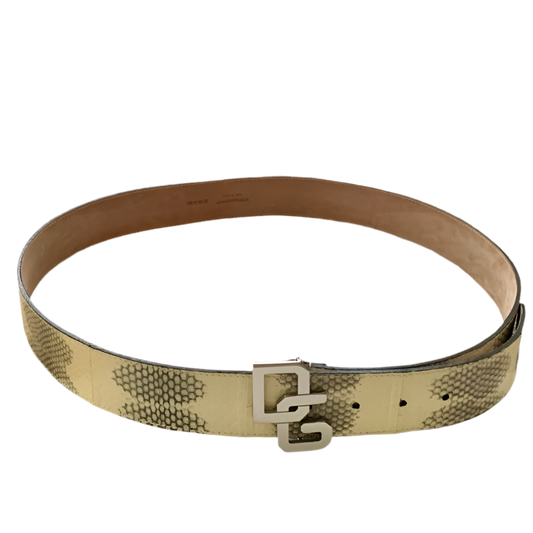 Authentic new unisex Dolce & Gabbana snake skin belt size 40” with dust bag and box