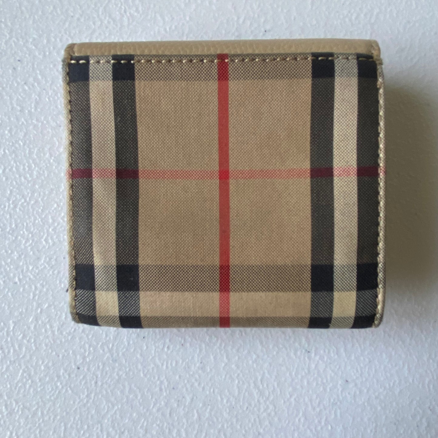 Burberry classic check compact wallet authentic with coa