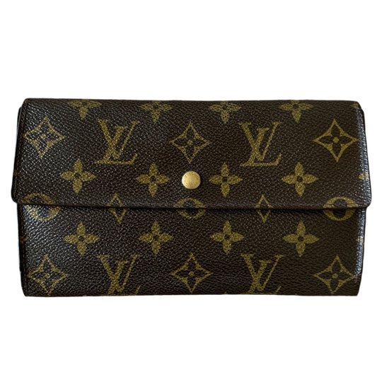 LV1016 Louis Vuitton women's long Sarah monogram wallet