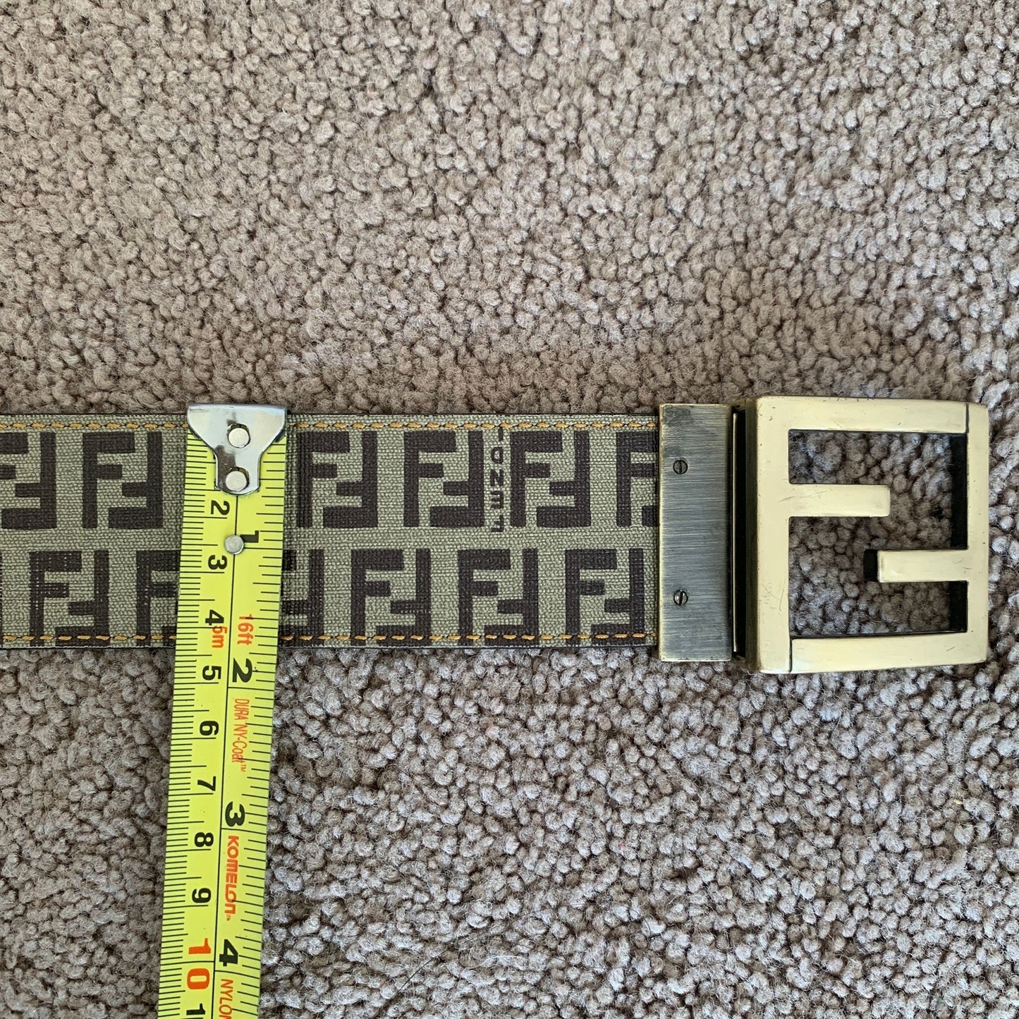 F1038 Fendi unisex reversibile monogram belt size 95 cm 38 inch