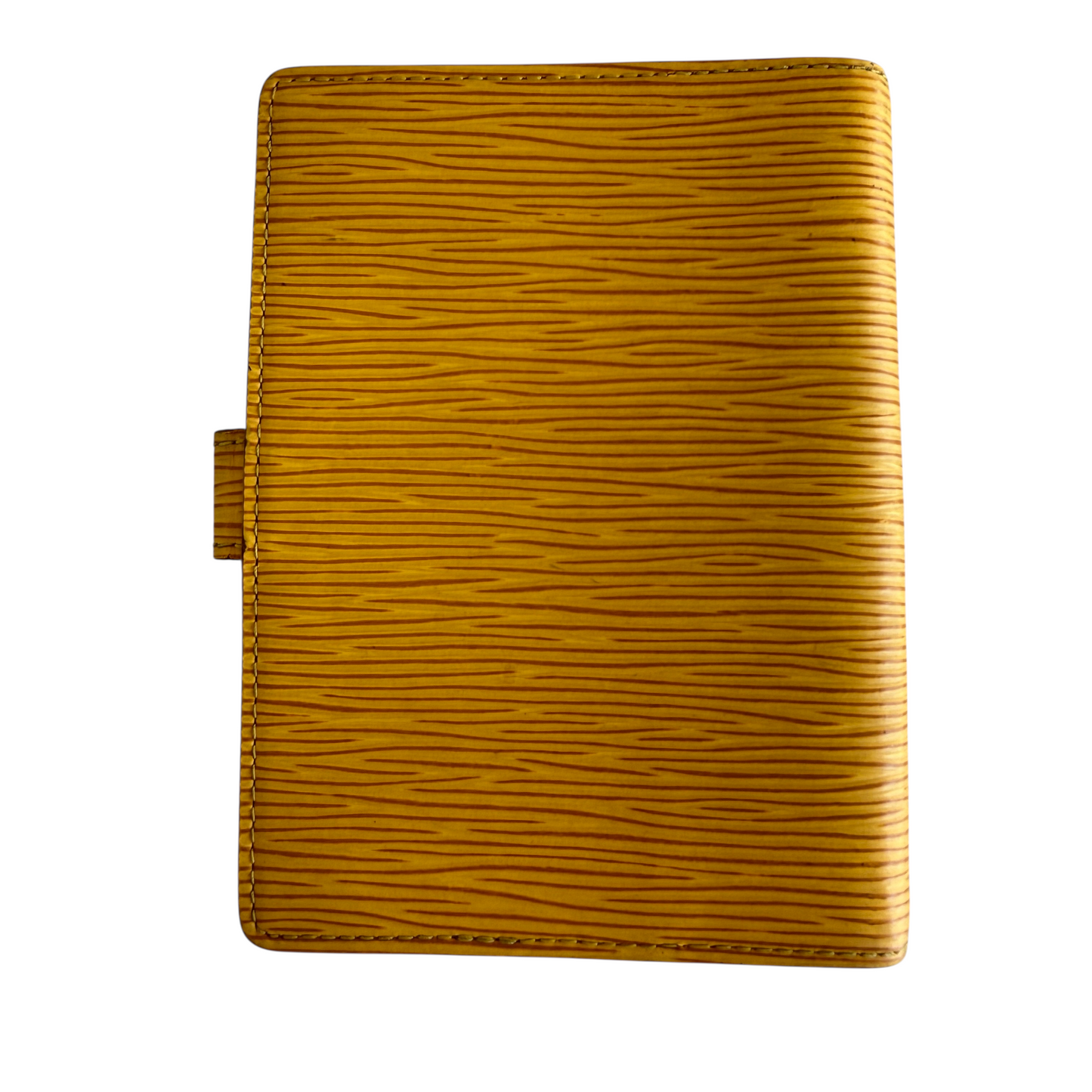 Louis Vuitton Epi leather yellow agenda planner unisex PM authentic with COA CA