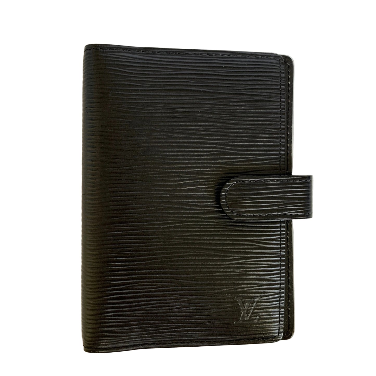 Louis Vuitton black Epi leather agenda PM CA0957 authentic with COA