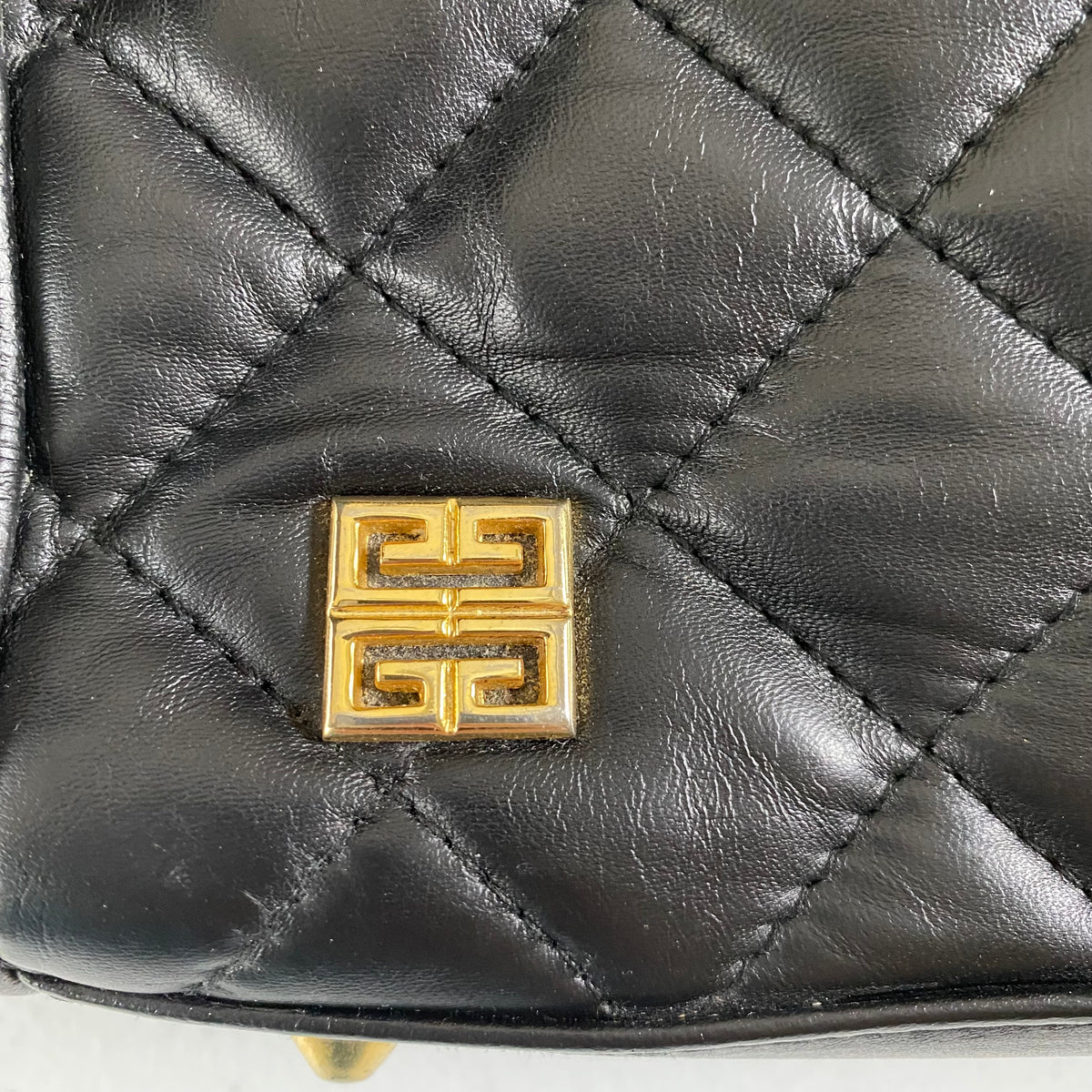 Givenchy 2 way black leather crossbody bag Authentic with COA 10.5x9x4