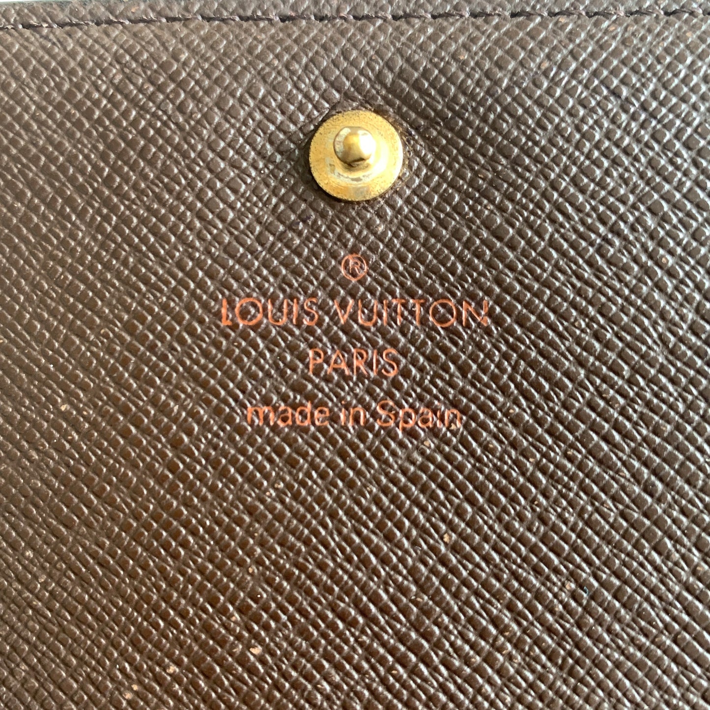 Louis Vuitton damier brown CA0064 wallet Authentic with COA 5.6x3.7