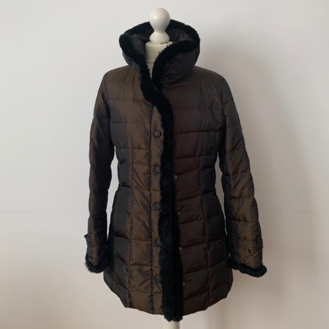 Authentic Max Mara weekend women’s down jacket with lapin fur trimmings