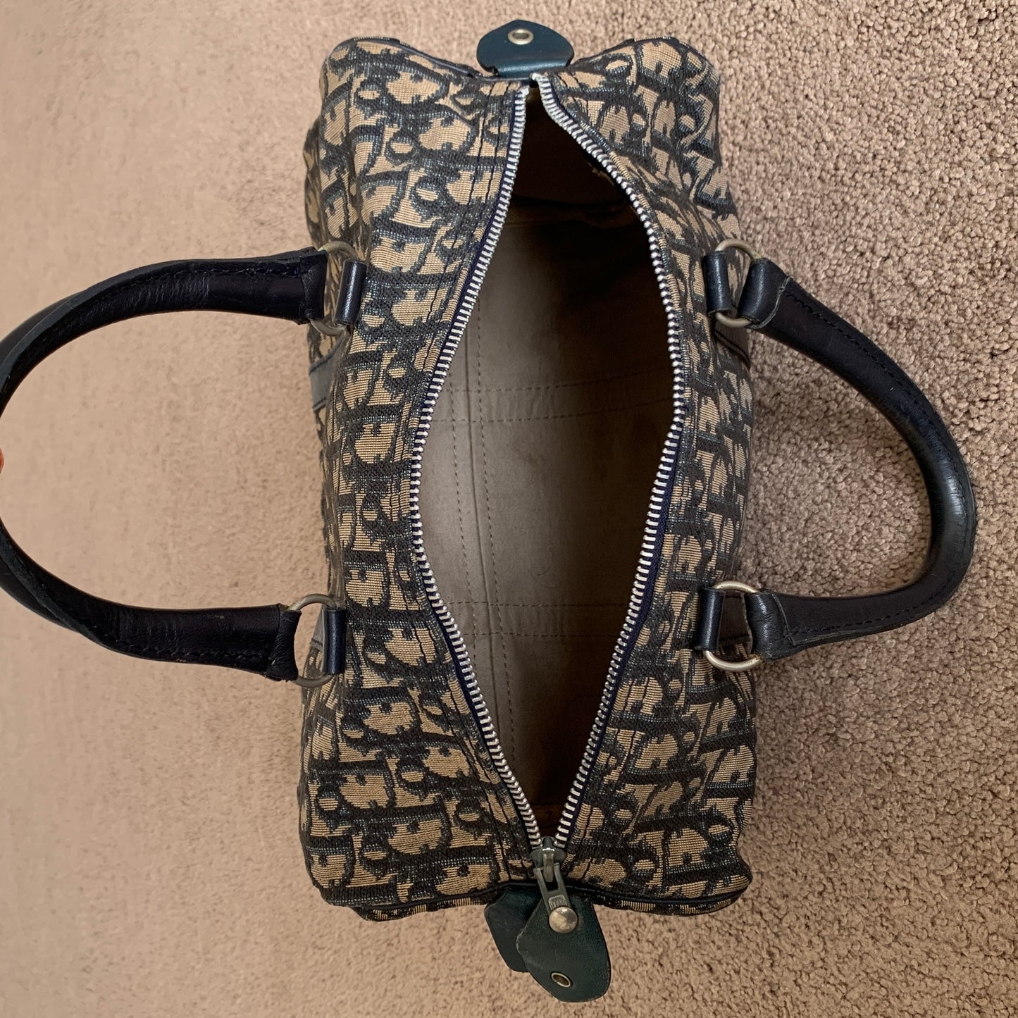 Authentic Dior vintage women’s oblique trotter bag