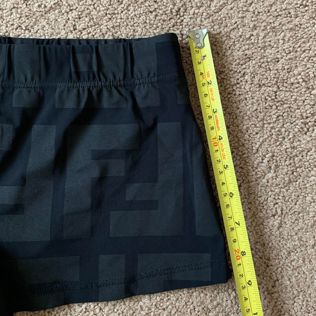 authentic Fendi monogram men’s black swim trunks