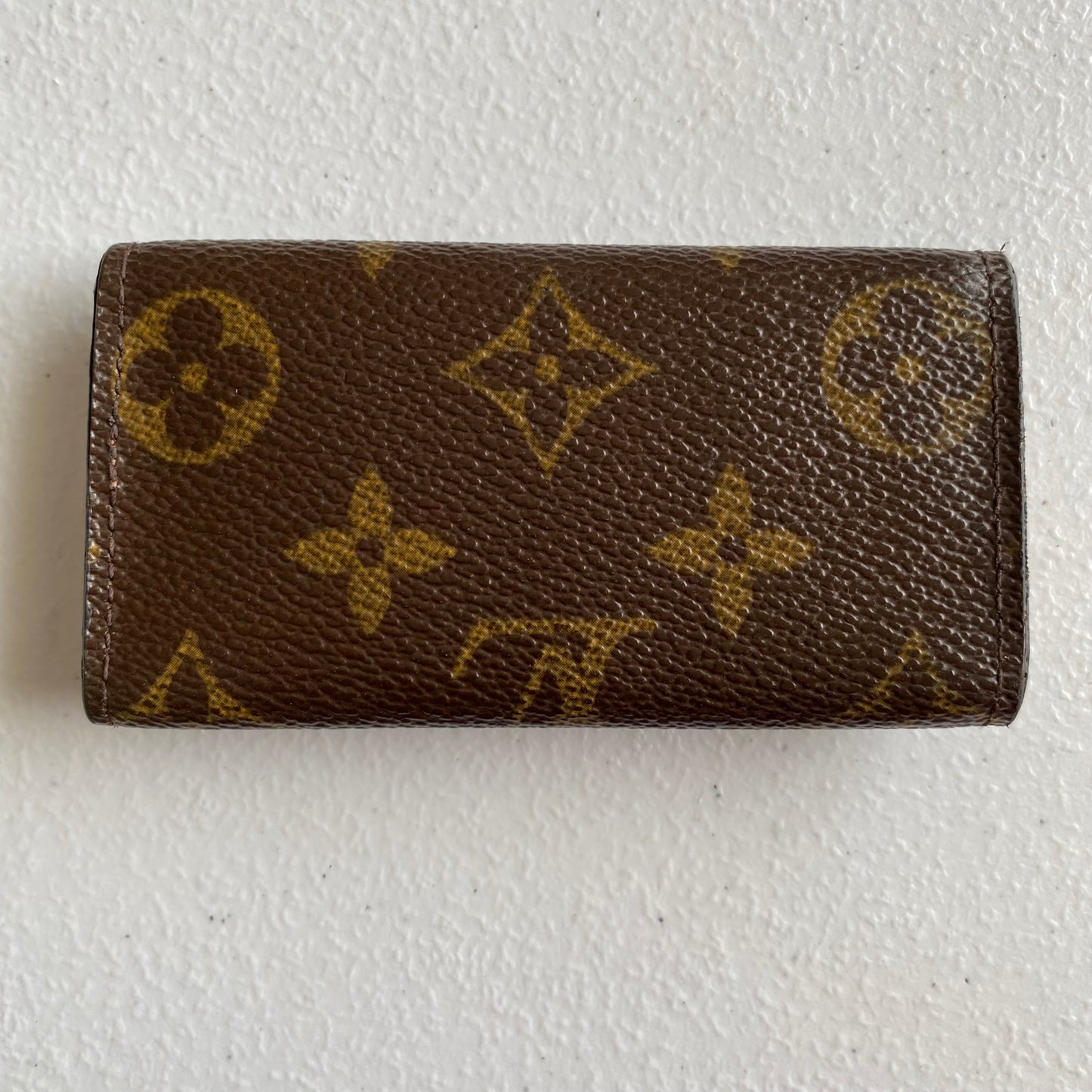 Louis Vuitton monogram 4 ring key holder Authentic with COA 4.1x2.1
