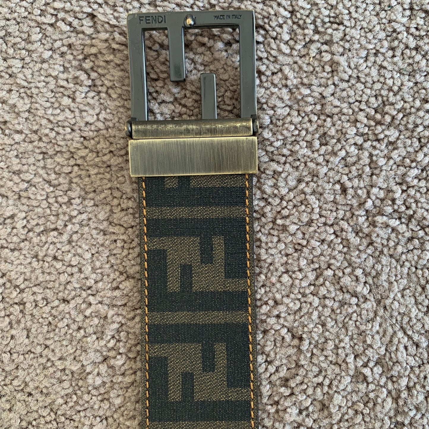 F1038 Fendi unisex reversibile monogram belt size 95 cm 38 inch